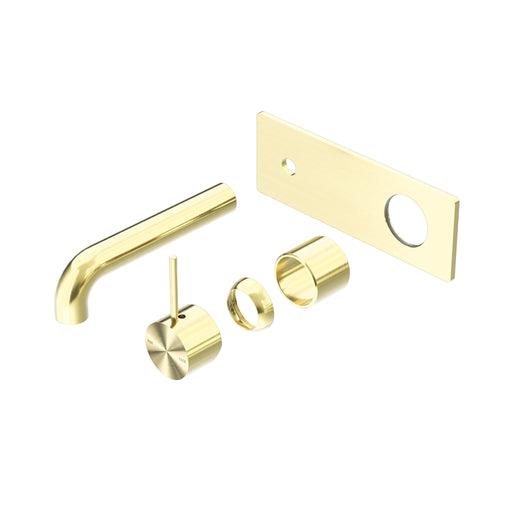 NERO MECCA WALL BASIN/BATH MIXER HANDLE UP 160MM TRIM KITS ONLY BRUSHED GOLD - Ideal Bathroom CentreNR221910B160TBG