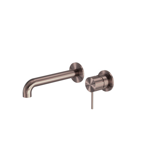 NERO MECCA WALL BASIN/BATH MIXER SEPARATE BACK PLATE 120MM BRUSHED BRONZE - Ideal Bathroom CentreNR221910C120BZ