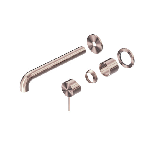 NERO MECCA WALL BASIN/BATH MIXER SEPARATE BACK PLATE 260MM TRIM KITS ONLY BRUSHED BRONZE - Ideal Bathroom CentreNR221910C260TBZ