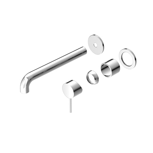 NERO MECCA WALL BASIN/BATH MIXER SEPARATE BACK PLATE 260MM TRIM KITS ONLY CHROME - Ideal Bathroom CentreNR221910C260TCH