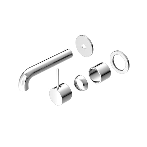 NERO MECCA WALL BASIN/BATH MIXER SEPARATE BACK PLATE HANDLE UP 120MM TRIM KITS ONLY CHROME - Ideal Bathroom CentreNR221910D120TCH