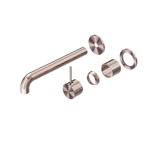 NERO MECCA WALL BASIN/BATH MIXER SEPARATE BACK PLATE HANDLE UP 260MM TRIM KITS ONLY BRUSHED BRONZE - Ideal Bathroom CentreNR221910D260TBZ
