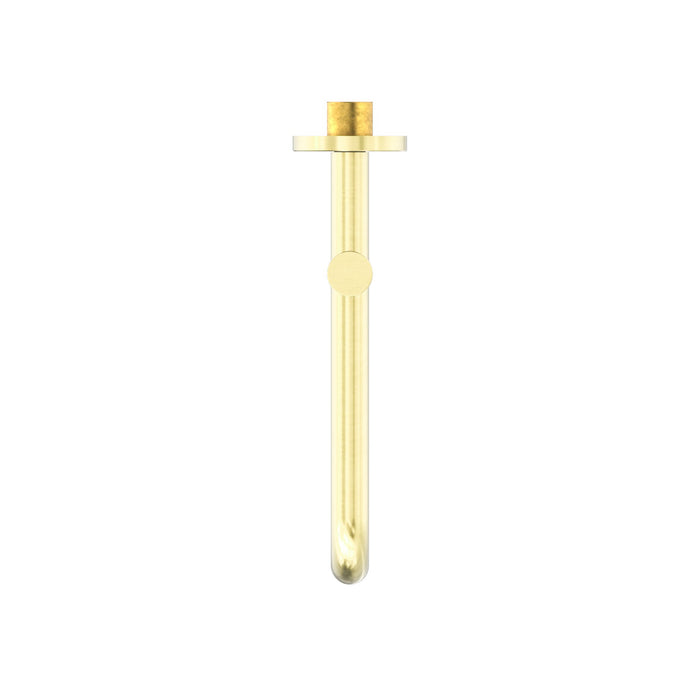 NERO MECCA WALL MOUNTED SWIVEL BASIN/BATH SPOUT ONLY 225MM BRUSHED GOLD - Ideal Bathroom CentreNR221903GBG