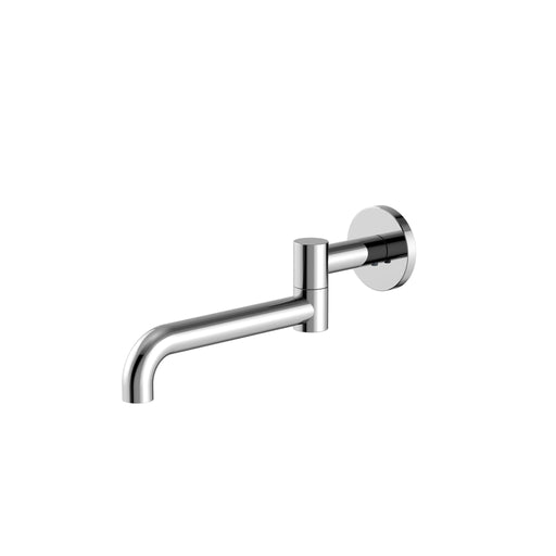 NERO MECCA WALL MOUNTED SWIVEL BASIN/BATH SPOUT ONLY 225MM CHROME - Ideal Bathroom CentreNR221903GCH