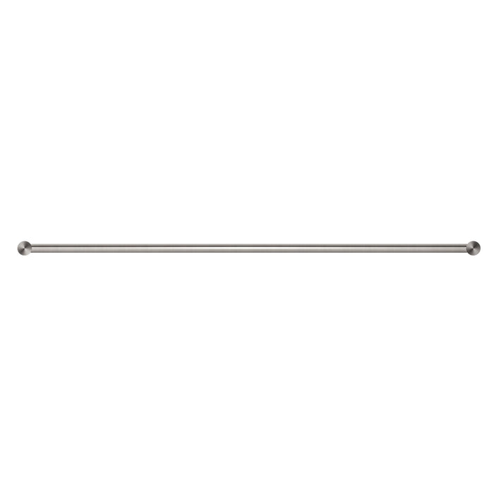 NERO NEW MECCA DOUBLE TOWEL RAIL 800MM BRUSHED NICKEL - Ideal Bathroom CentreNR2330dBN