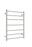 NERO NON-HEATED TOWEL LADDER BRUSHED NICKEL - Ideal Bathroom CentreNR190001BN