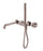NERO OPAL PROGRESSIVE SHOWER SYSTEM SEPARATE PLATE WITH SPOUT 230MM BRUSHED BRONZE - Ideal Bathroom CentreNR252003b230BZ