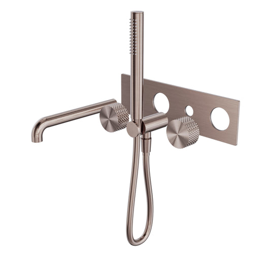 NERO OPAL PROGRESSIVE SHOWER SYSTEM WITH SPOUT 230MM TRIM KITS ONLY BRUSHED BRONZE - Ideal Bathroom CentreNR252003a230tBZ