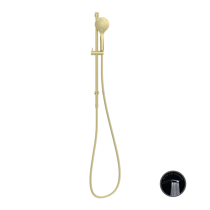 Nero Opal Shower On Rail with Air Shower - Ideal Bathroom CentreNR251905aBGBrushed Gold
