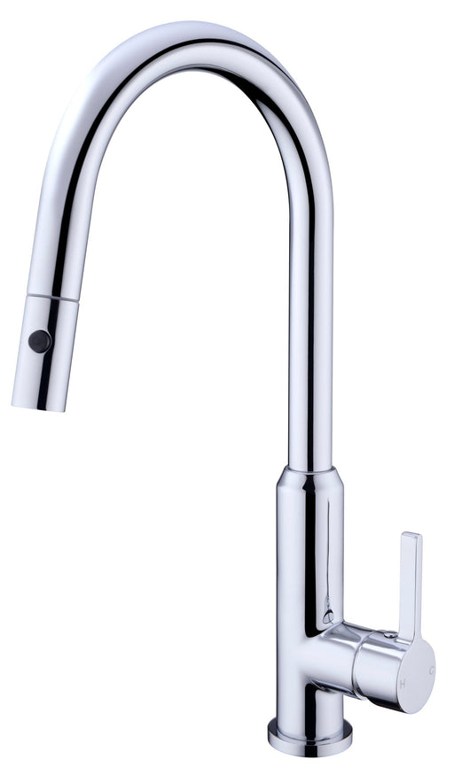 NERO PEARL PULL OUT SINK MIXER WITH VEGIE SPRAY FUNCTION CHROME - Ideal Bathroom CentreNR231708CH