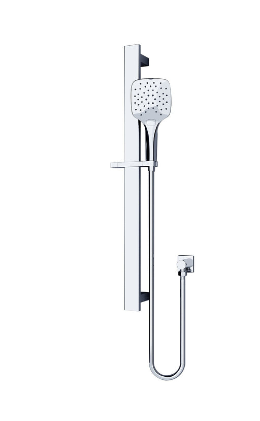 NERO RAIN SQUARE 3 FUNCTION SHOWER RAIL CHROME - Ideal Bathroom CentreNR304CH