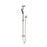 NERO ROUND METAL PROJECT RAIL SHOWER BRUSHED NICKEL - Ideal Bathroom CentreNR318BN