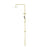 NERO ROUND PROJECT TWIN SHOWER 4 STAR RATING BRUSHED GOLD - Ideal Bathroom CentreNR232105fBG