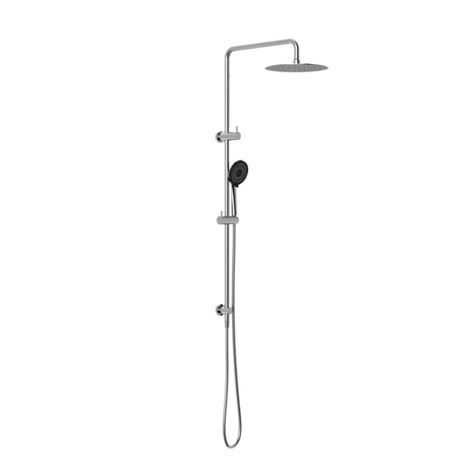 NERO ROUND PROJECT TWIN SHOWER 4 STAR RATING CHROME - Ideal Bathroom CentreNR232105fCH