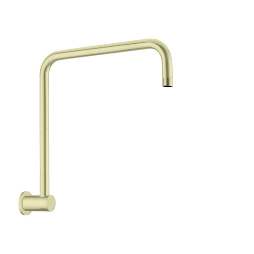 NERO ROUND SWIVEL SHOWER ARM BRUSHED GOLD - Ideal Bathroom CentreNR506BG