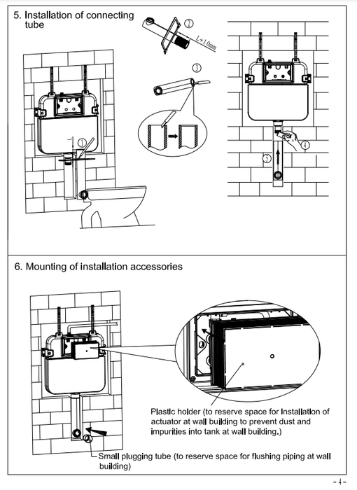 NERO R&T IN-WALL CISTERN - Ideal Bathroom CentreG30033
