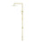NERO SQUARE PROJECT TWIN SHOWER BRUSHED GOLD - Ideal Bathroom CentreNR232105EBG