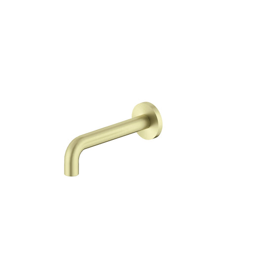 NERO X PLUS WALL BASIN SET SPOUT ONLY 180MM BRUSHED GOLD - Ideal Bathroom CentreNR201607bsBG