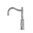 NERO YORK BASIN MIXER HOOK SPOUT WITH METAL LEVER CHROME - Ideal Bathroom CentreNR69210202CH