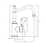 NERO YORK BASIN MIXER HOOK SPOUT WITH WHITE PORCELAIN LEVER MATTE BLACK - Ideal Bathroom CentreNR69210201MB