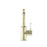 NERO YORK BASIN MIXER WITH WHITE PORCELAIN LEVER AGED BRASS - Ideal Bathroom CentreNR69210101AB