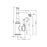NERO YORK BASIN MIXER WITH WHITE PORCELAIN LEVER CHROME - Ideal Bathroom CentreNR69210101CH