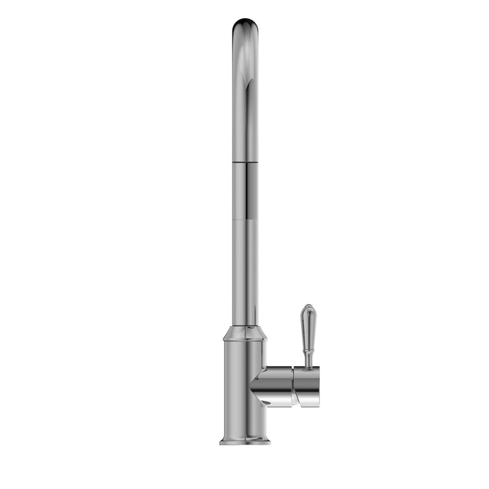 NERO YORK PULL OUT SINK MIXER WITH VEGIE SPRAY FUNCTION WITH METAL LEVER CHROME - Ideal Bathroom CentreNR69210802CH