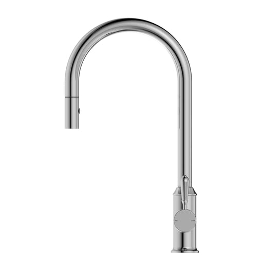 NERO YORK PULL OUT SINK MIXER WITH VEGIE SPRAY FUNCTION WITH METAL LEVER CHROME - Ideal Bathroom CentreNR69210802CH