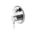 NERO YORK SHOWER MIXER WITH DIVERTOR WITH WHITE PORCELAIN LEVER CHROME - Ideal Bathroom CentreNR692109a01CH