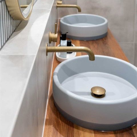Nood Bowl Above Counter Basin Two Tone - Ideal Bathroom CentreBL1-1-0-POPowder Blue