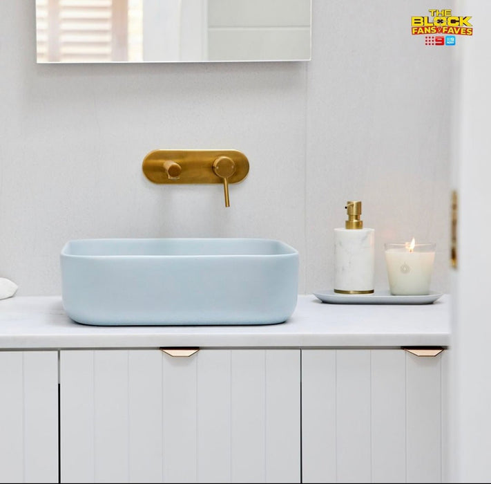 Nood Cube Above Counter Basin - Ideal Bathroom CentreCU1-1-0-POPowder Blue