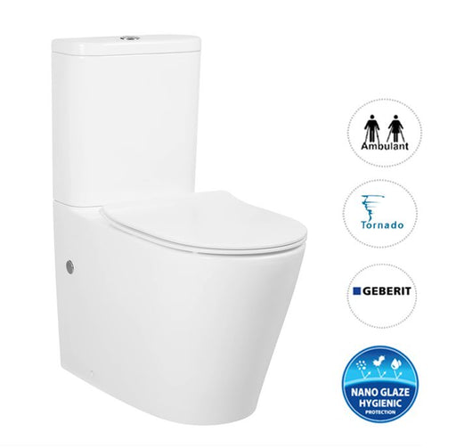 Oasis Rimless Back To Wall Toilet Suite - Ideal Bathroom CentreIOTSPKR & T System