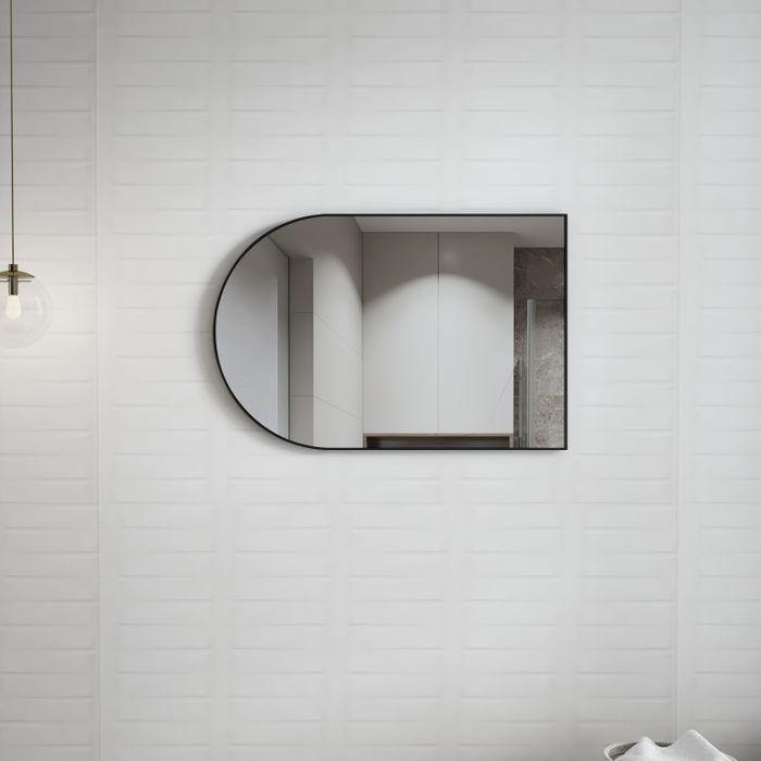 Otti Archie 900x600mm Framed Mirror Matte Black - Ideal Bathroom CentreMFMAR9060B