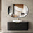 Otti Bondi Wave 1200mm Wall Hung Vanity - Ideal Bathroom CentreBO1200BSTWHITEBlack OakQuartz Stone Pure White