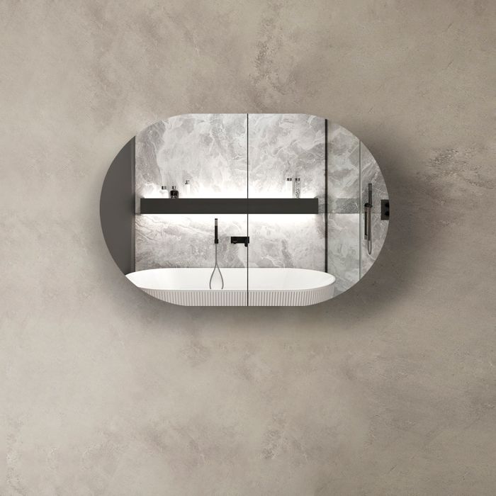 Otti Bondi Wave 900mm Shaving Cabinet - Ideal Bathroom CentreBOSV9060NNatrual Oak