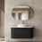 Otti Bondi Wave 900mm Wall Hung Vanity - Ideal Bathroom CentreBO900BSTWHITEBlack OakQuartz Stone Pure White