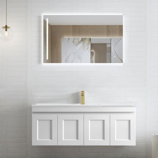 Otti Hampton Mark II 1200mm Wall Hung Vanity With Ceramic Top - Ideal Bathroom CentreHPM1200WMatte White