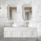 Otti Hampton Mark II 1500mm Wall Hung Vanity with Stone Top - Ideal Bathroom CentreHPM1500W1Matte White20mm Stone TopAbove Counter Top