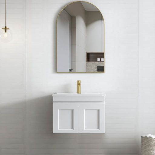 Otti Hampton Mark II 600mm Wall Hung Vanity With Ceramic Top - Ideal Bathroom CentreHPM600WMatte White