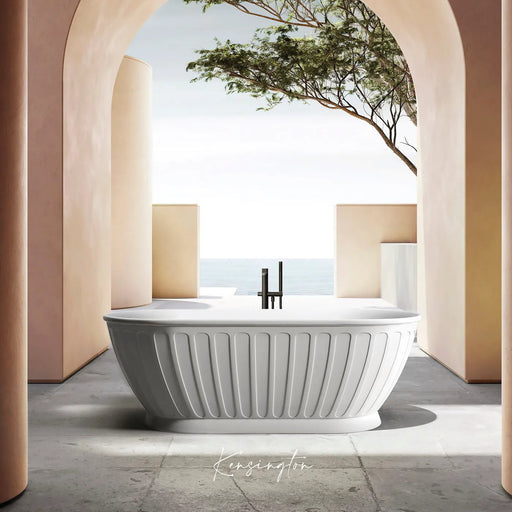Otti Kensingston 1500mm Gloss White Freestanding Bath - Ideal Bathroom CentreAKBT-1500