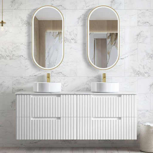 Otti Noosa Metal Framed LED Mirror Brushed Gold - Ideal Bathroom CentreLED-MF9045G