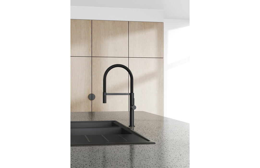 Phoenix Prize Flexible Coil Sink Mixer - Ideal Bathroom Centre10273100MBMatte Black