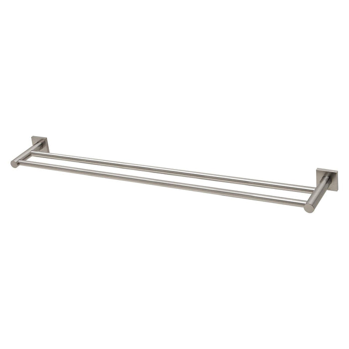 Phoenix Radii Double Towel Rail 800mm Square Plate - Ideal Bathroom CentreRS812 BNBrushed Nickel
