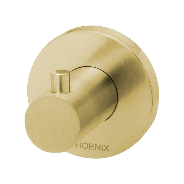 Phoenix Radii Robe Hook Round Plate - Ideal Bathroom CentreRA897-12Brushed Gold