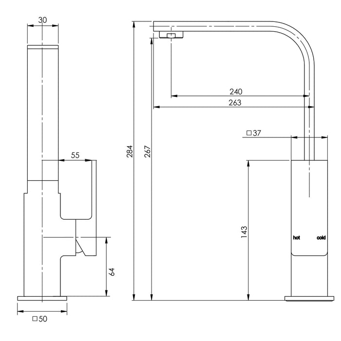 Phoenix Radii Sink Mixer 240mm - Ideal Bathroom CentreRA730CHR