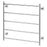 Phoenix Radii Towel Ladder 750 x 740mm Square Plate - Ideal Bathroom CentreRS871 CHR