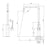 Phoenix Toi Sink Mixer 180mm Squareline - Ideal Bathroom Centre108-7320-72Matte Black & Rose Gold