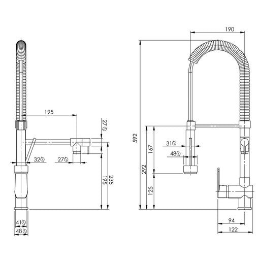 Phoenix Vivid Multi Function Sink Mixer - Ideal Bathroom CentreV729 CHR