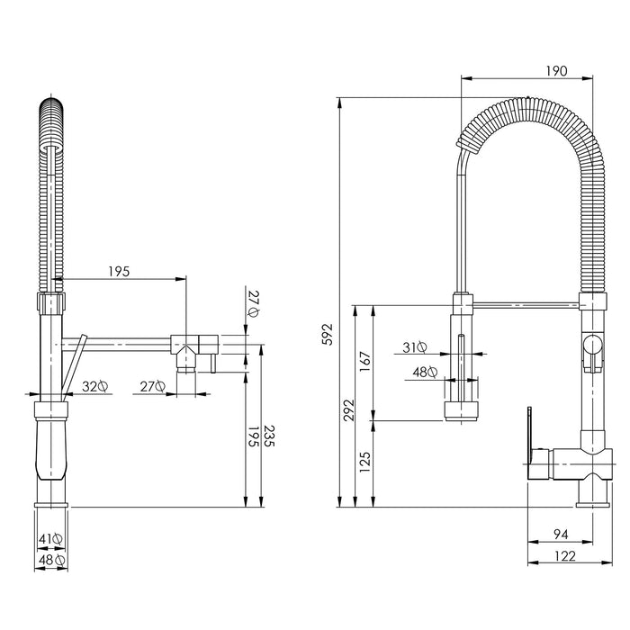 Phoenix Vivid Multi Function Sink Mixer - Ideal Bathroom CentreV729 CHR