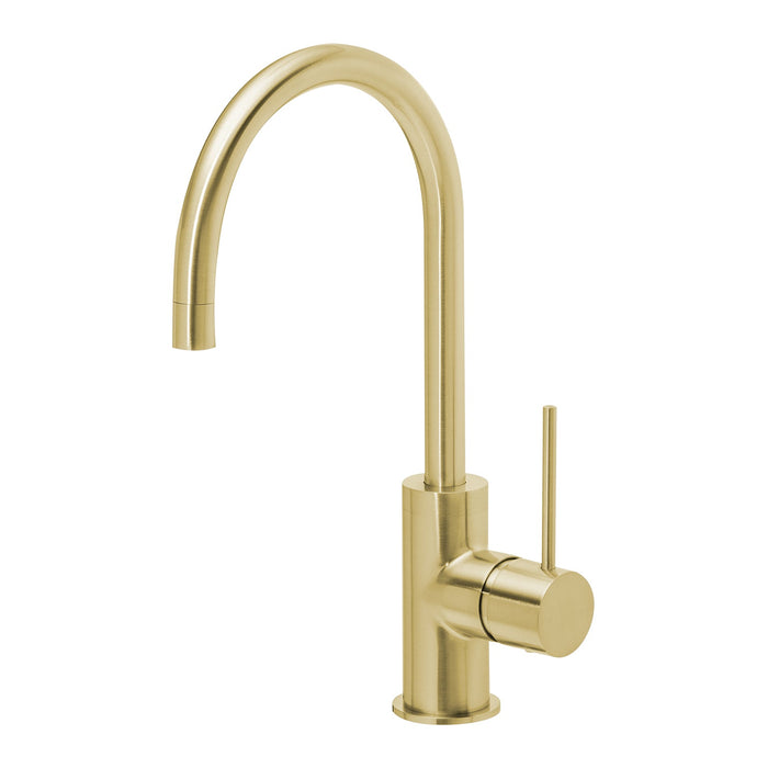 Phoenix Vivid Slimline Sink Mixer 160mm Gooseneck - Ideal Bathroom CentreVS735-12Brushed Gold